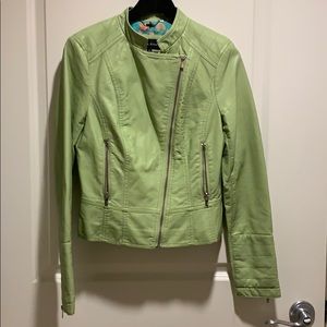 Modern Green Leather Jacket